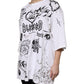 Dolce & Gabbana White Cotton DG BLESSED Printed T-shirt