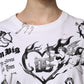 Dolce & Gabbana White Cotton DG BLESSED Printed T-shirt