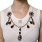 Dolce & Gabbana White Cotton Logo Crystal Detailing Tank Top