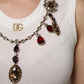 Dolce & Gabbana White Cotton Logo Crystal Detailing Tank Top