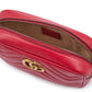Gucci Red Leather GG Marmont Camera Bag