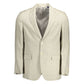 Gant Beige Linen Men Jacket Mens Blazer