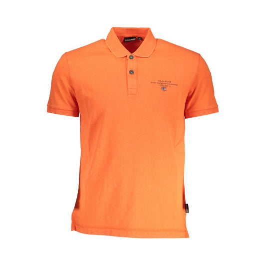 Napapijri Red Cotton Men Polo Shirt Mens T-Shirt