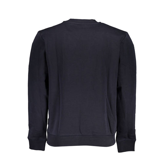 Napapijri Blue Cotton Men Sweater Mens Sweater