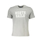 North Sails Gray Cotton T-Shirt Mens T-Shirt