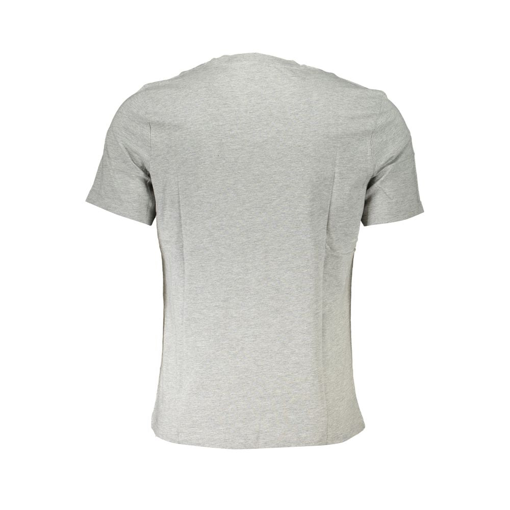 North Sails Gray Cotton T-Shirt Mens T-Shirt
