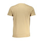 Cavalli Class Beige Cotton T-Shirt Mens T-Shirt