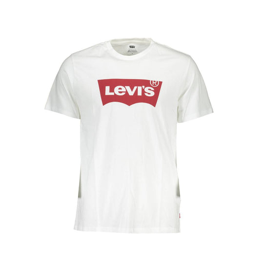 Levi's White Cotton Men T-Shirt Mens T-Shirt
