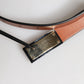 Dolce & Gabbana Brown Leather Gold Rectangle Buckle Belt