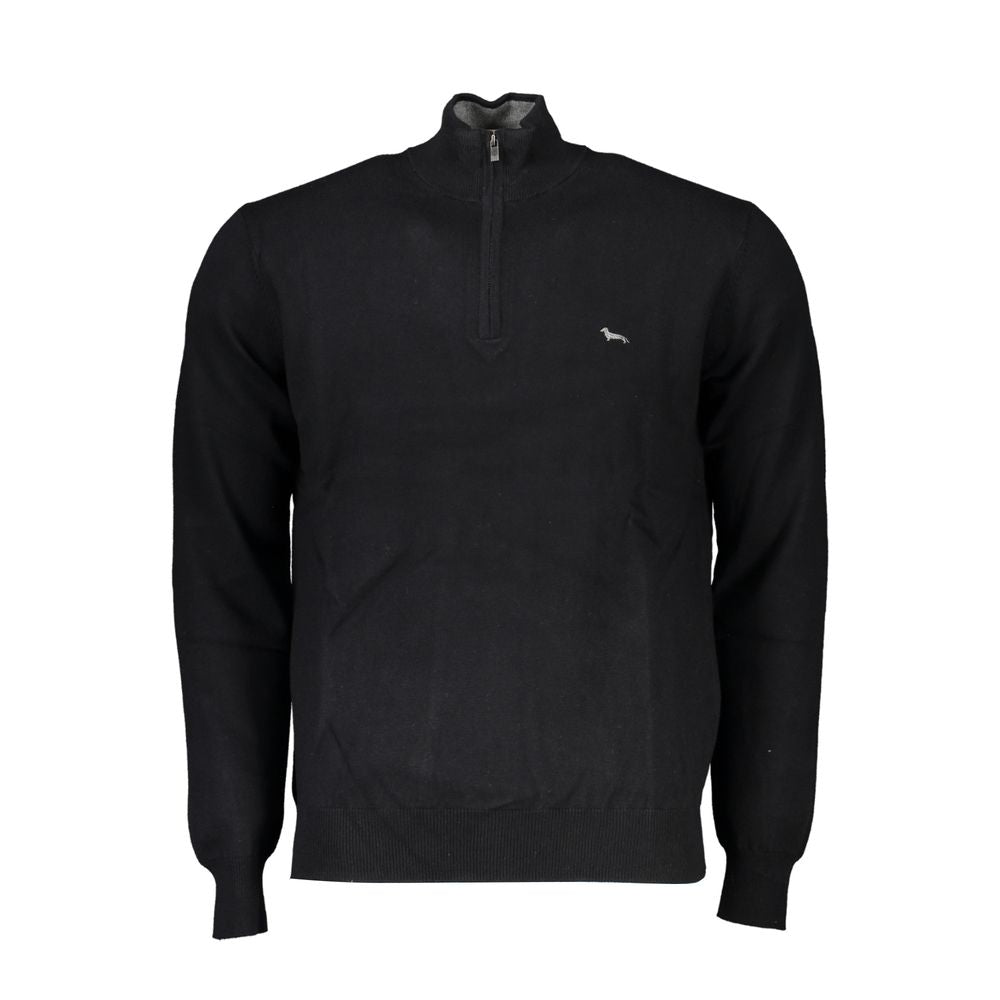 Harmont & Blaine Elegant Half-Zip Sweater with Embroidered Detail Mens Sweater