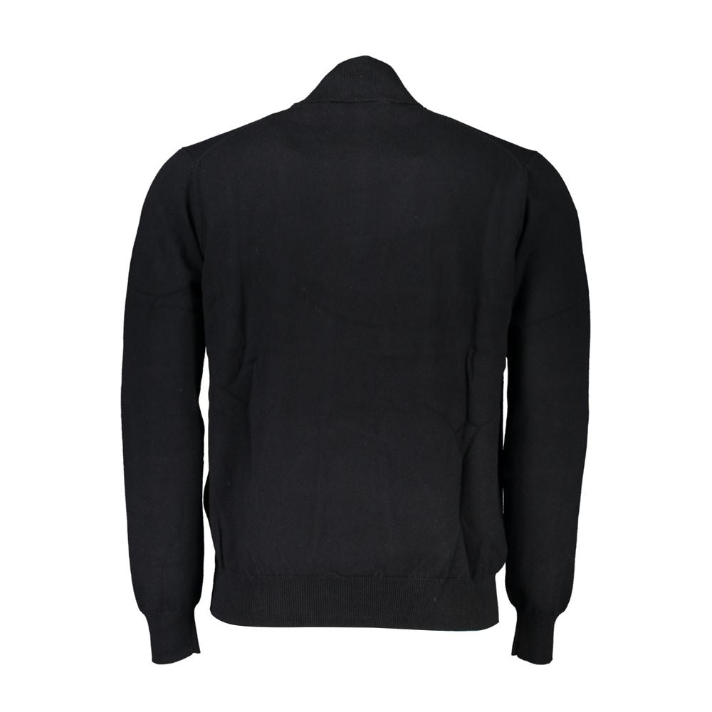 Harmont & Blaine Elegant Half-Zip Sweater with Embroidered Detail Mens Sweater