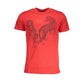 Cavalli Class Red Cotton T-Shirt Mens T-Shirt