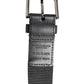 Dolce & Gabbana Green Black Polyester DG Logo Buckle Belt