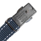 Dolce & Gabbana Blue Cotton Leather DG Logo Metal Buckle Belt