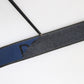 Dolce & Gabbana Black Blue DG Logo Silver Metal Buckle Belt