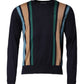 Dolce & Gabbana Multicolor Stripes Crew Neck Pullover Sweater