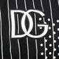 Dolce & Gabbana Black White Stripe Hooded Sweatshirt Sweater Mens Sweater