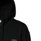 Dolce & Gabbana Black Logo Full Zip Hooded Men Sweatshirt Sweater