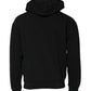 Dolce & Gabbana Black Logo Full Zip Hooded Men Sweatshirt Sweater