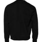 Dolce & Gabbana Black Embossed Logo Cotton Crew Neck Sweater