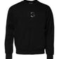 Dolce & Gabbana Black Embossed Logo Cotton Crew Neck Sweater