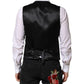 Dolce & Gabbana Green Wool Dress Formal Men Waistcoat Vest