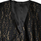 Dolce & Gabbana Black Lurex Dress Formal Men Waistcoat Vest
