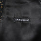 Dolce & Gabbana Black Lurex Dress Formal Men Waistcoat Vest