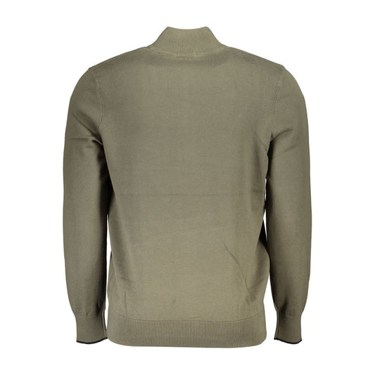 Timberland Organic Cotton Half Zip Sweater - Lush Green Mens Sweater