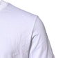 Dolce & Gabbana White Logo Embroidery Crew Neck T-shirt