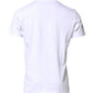 Dolce & Gabbana White Logo Embroidery Crew Neck T-shirt