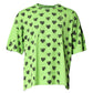 Dolce & Gabbana Green Heart Print Cotton Crew Neck T-shirt