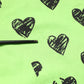 Dolce & Gabbana Green Heart Print Cotton Crew Neck T-shirt