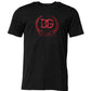 Dolce & Gabbana Black Cotton Embroidered Crew Neck T-shirt