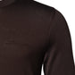 Dolce & Gabbana Brown Silk Logo Embroidery Crew Neck T-shirt