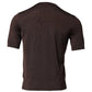 Dolce & Gabbana Brown Silk Logo Embroidery Crew Neck T-shirt