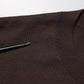 Dolce & Gabbana Brown Silk Logo Embroidery Crew Neck T-shirt