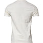 Dolce & Gabbana White Cotton Logo Bandana Print T-shirt