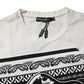 Dolce & Gabbana White Cotton Logo Bandana Print T-shirt