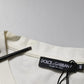 Dolce & Gabbana White Cotton Logo Bandana Print T-shirt
