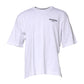 Dolce & Gabbana White Cotton Logo Print Crew Neck T-shirt