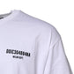 Dolce & Gabbana White Cotton Logo Print Crew Neck T-shirt