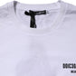 Dolce & Gabbana White Cotton Logo Print Crew Neck T-shirt