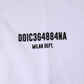 Dolce & Gabbana White Cotton Logo Print Crew Neck T-shirt