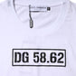 Dolce & Gabbana White Cotton Logo Print Crew Neck T-shirt