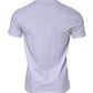 Dolce & Gabbana White Cotton Logo Patch Crew Neck T-shirt