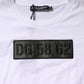 Dolce & Gabbana White Logo Embroidery Round Neck T-shirt