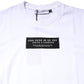 Dolce & Gabbana White Cotton Logo Patch Crew Neck T-shirt