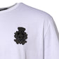 Dolce & Gabbana White Cotton DG Crown Embroidery T-shirt