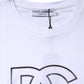 Dolce & Gabbana White DG Logo Print Short Sleeves T-shirt